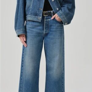 Citizens Of Humanity Blue Gaucho Wide Leg Jeans